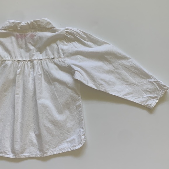 Pink Chicken White Blouse 4Y - Picture 11 of 12